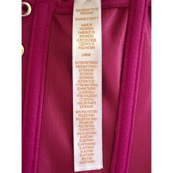 Savage Fenty Velvet Vixen Corset In Purple Heat Large NWT - Picture 8 of 9